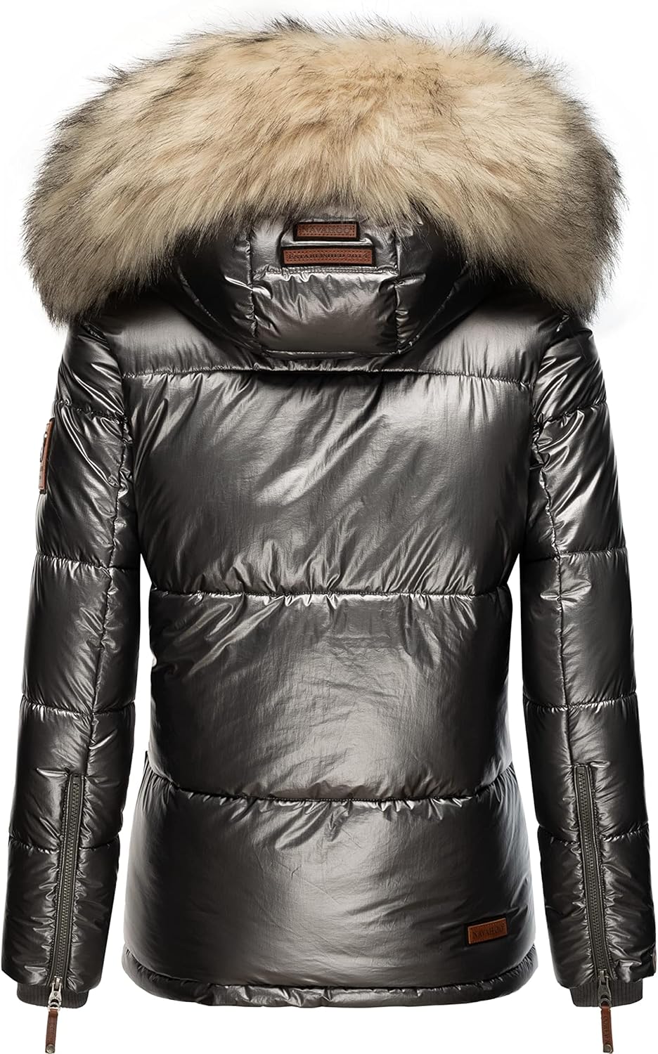 Navahoo Damen Winterjacke Steppjacke warm mit Kunstfellkapuze Tikunaa XS-XL XL Anthracite, XL Anthra