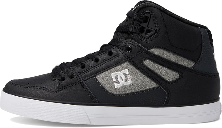 DC Pure Slim, Herren Sportschuhe - Skateboarding 42.5 EU Schwarz Weiss Rüstung, 42.5 EU Schwarz Weis