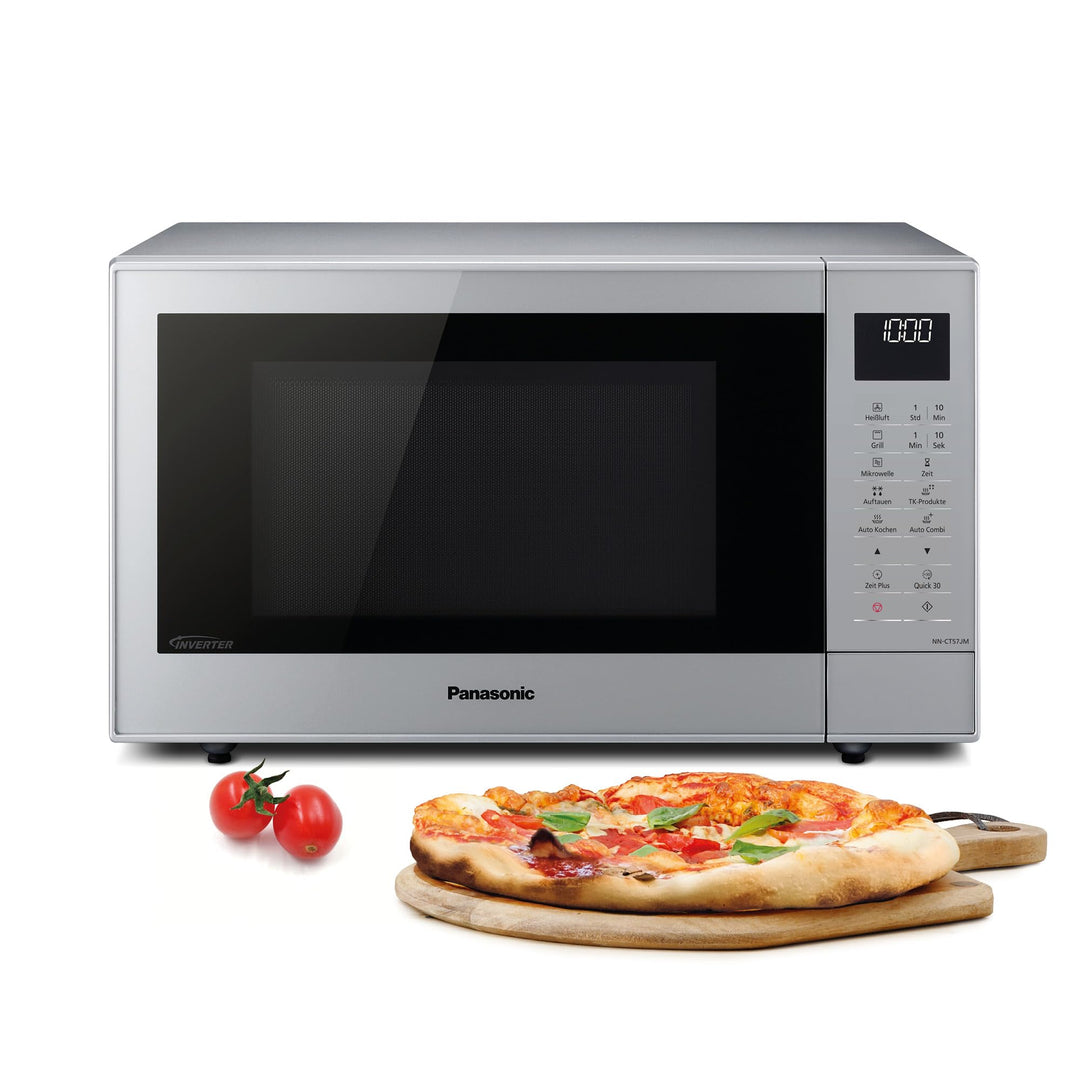 Panasonic NN-CT57 Mikrowelle (1000 Watt, mit Grill und Heissluft, Inverter Mikrowelle, 27 Liter, ger