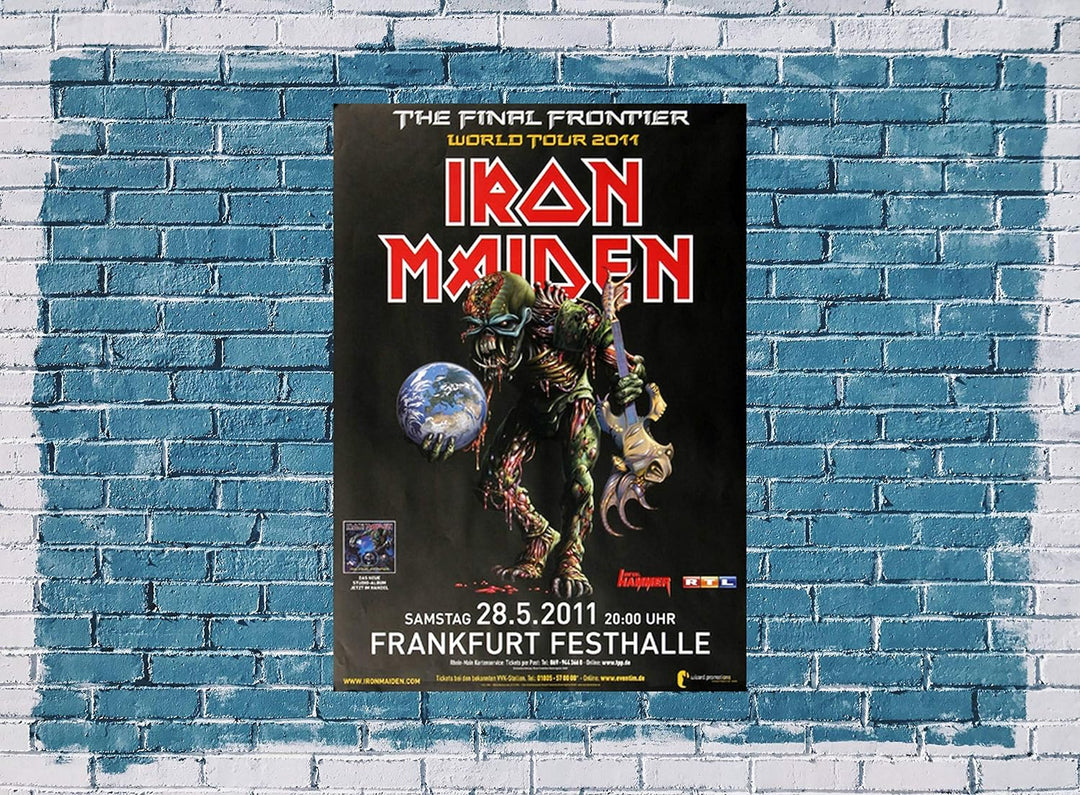 Iron Maiden - The Last Frontier, Frankfurt 2011 » Konzertplakat/Premium Poster | Live Konzert Verans