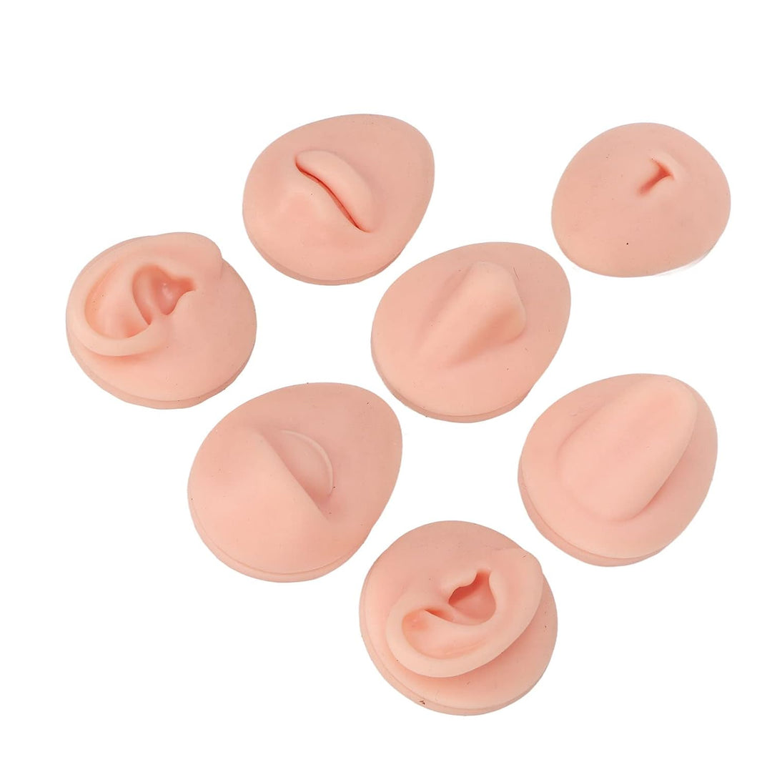 Silikon-Nasenmodell Weiches Silikon Flexibles Modell Körperteil-Display-Set Body-Piercing-Übungsmode