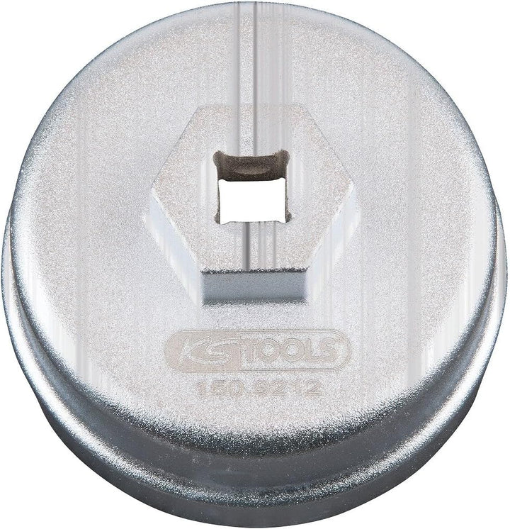 KS Tools 150.9212 3/8" Ölfilter-Schlüssel, SW 64,5mm, 14 Flächen, 4042146392171