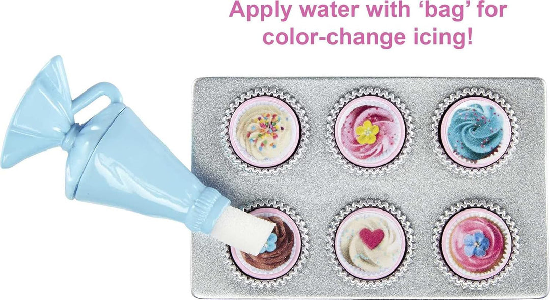 Barbie FHP57 - Barbie-Puppe mit Backofen und aufgehendem Gebäck, Spielzeug ab 3 Jahren