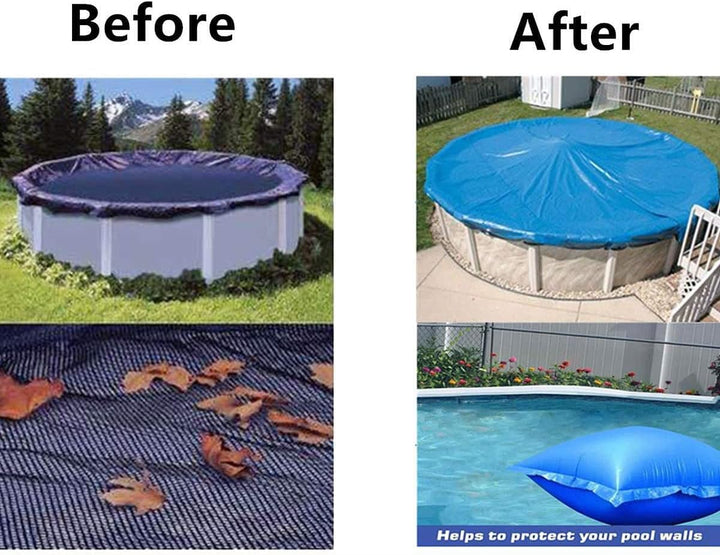 infactory Pool Zubehör: 4er-Set aufblasbare Luftkissen mit Ösen für Pool-Abdeckplanen (Luftkissen fü