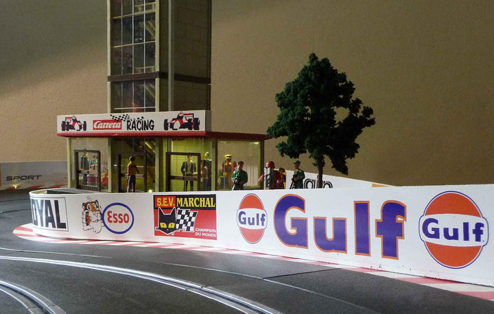 Generisch Slotcar LEITPLANKEN Bande 200cm Länge x 6cm Höhe für Carrera DIGITAL