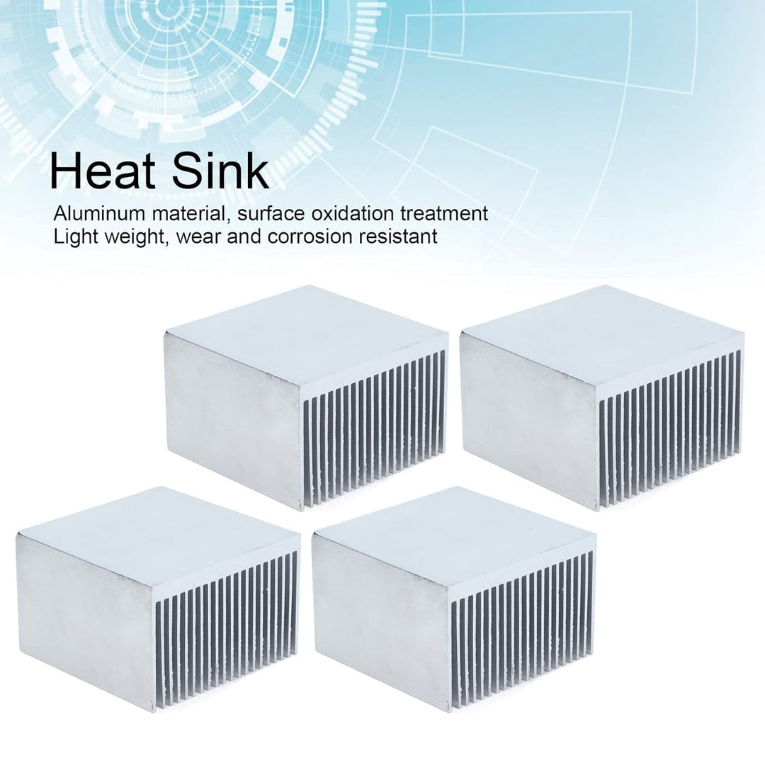Aluminium-Kühlkörper, hocheffiziente Kühlrippen in kompakter Grösse 4 Stück grosse Kontaktfläche für