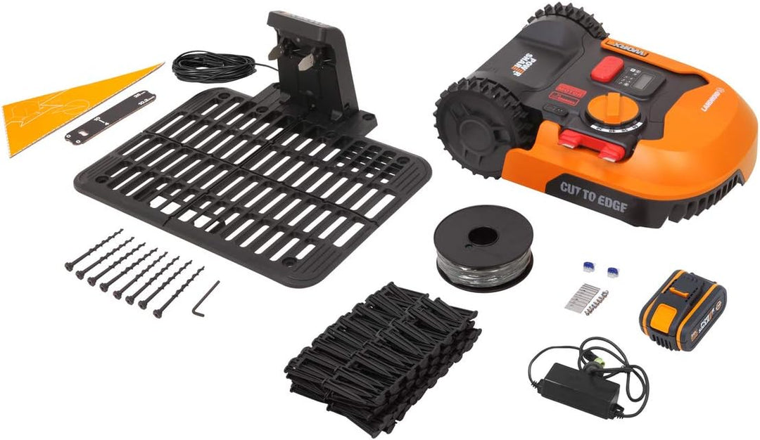 WORX Landroid L WR153E Mähroboter/Akkurasenmäher für grosse Gärten bis 1500 qm/Selbstfahrender Rasen