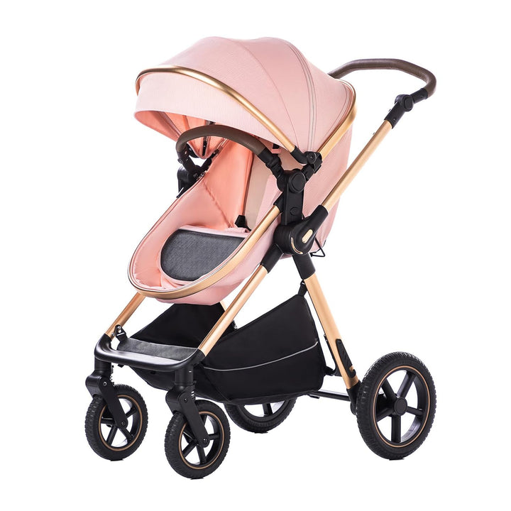 BEBBY Kinderwagen, Standard-Kinderwagen, Kinderwagen 3 in 1,Kinderwagen mit Faltbarem Tragbarem für