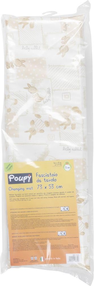 Poupy Wickeltisch für Babys, aus ungiftigem und hygienischem Material, leicht zu waschen und wiederv