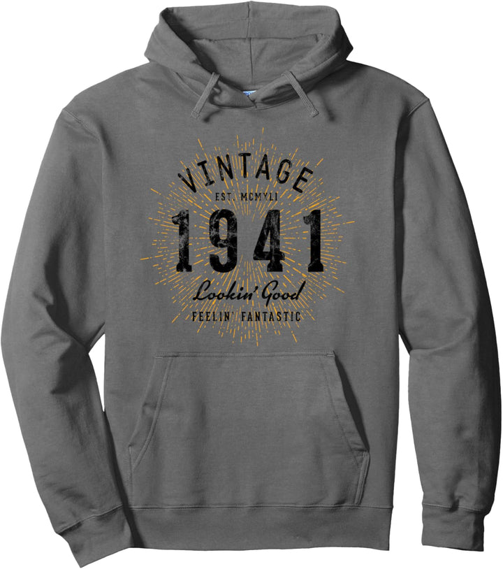 Vintage Geburtstag geboren 1941 Pullover Hoodie