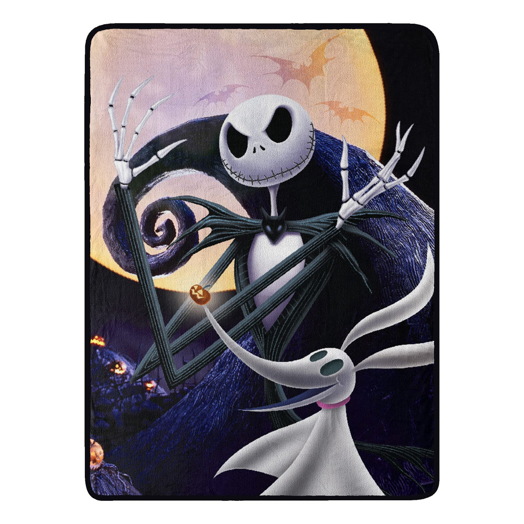 Northwest Nightmare Before Christmas Micro-Raschel-Überwurfdecke, 116,8 x 152,4 cm, Full Moon Madnes