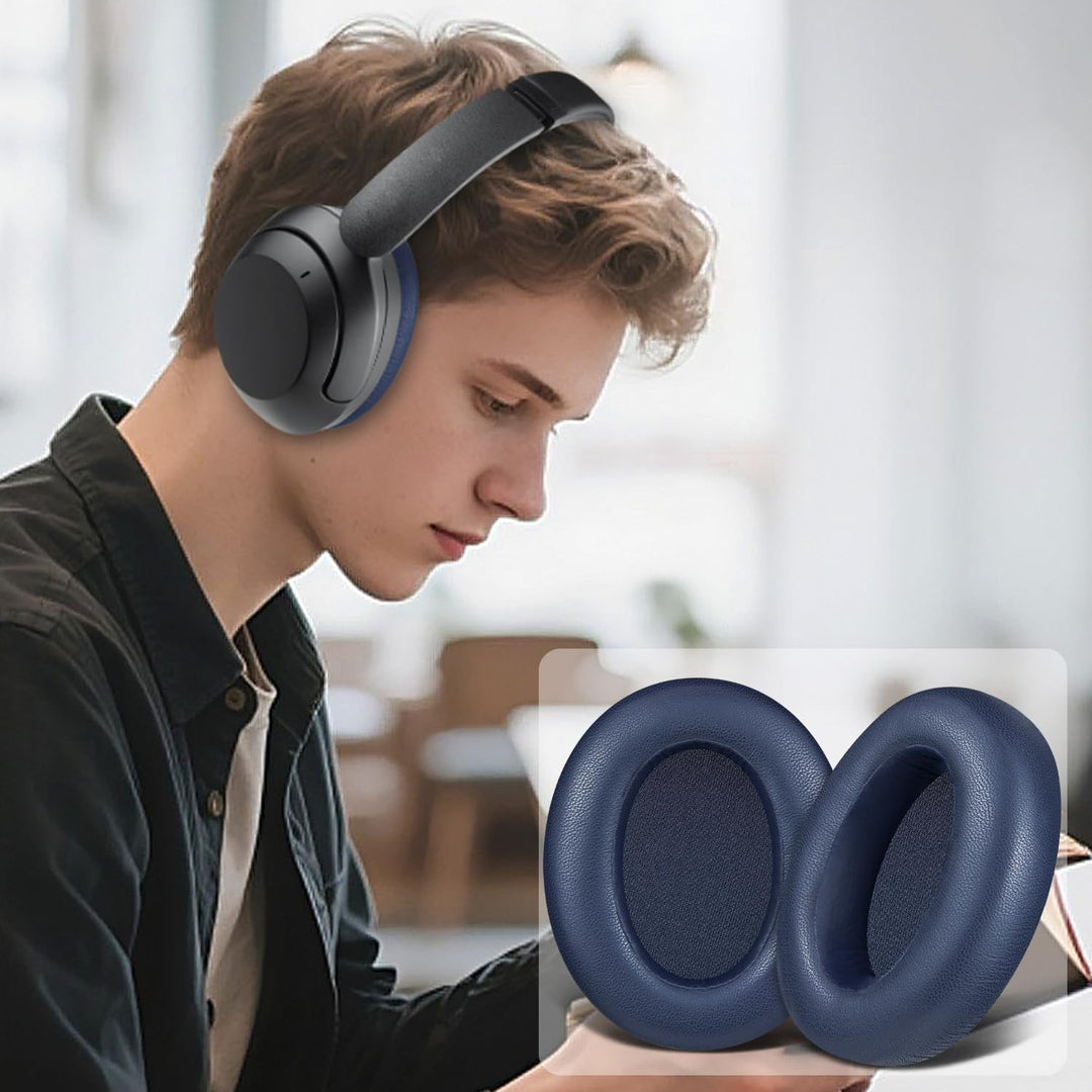SOULWIT Lammfell Ersatz Ohrpolster für Sony WH-XB910 XB910N Extra Bass Noise Cancelling Kopfhörer, f