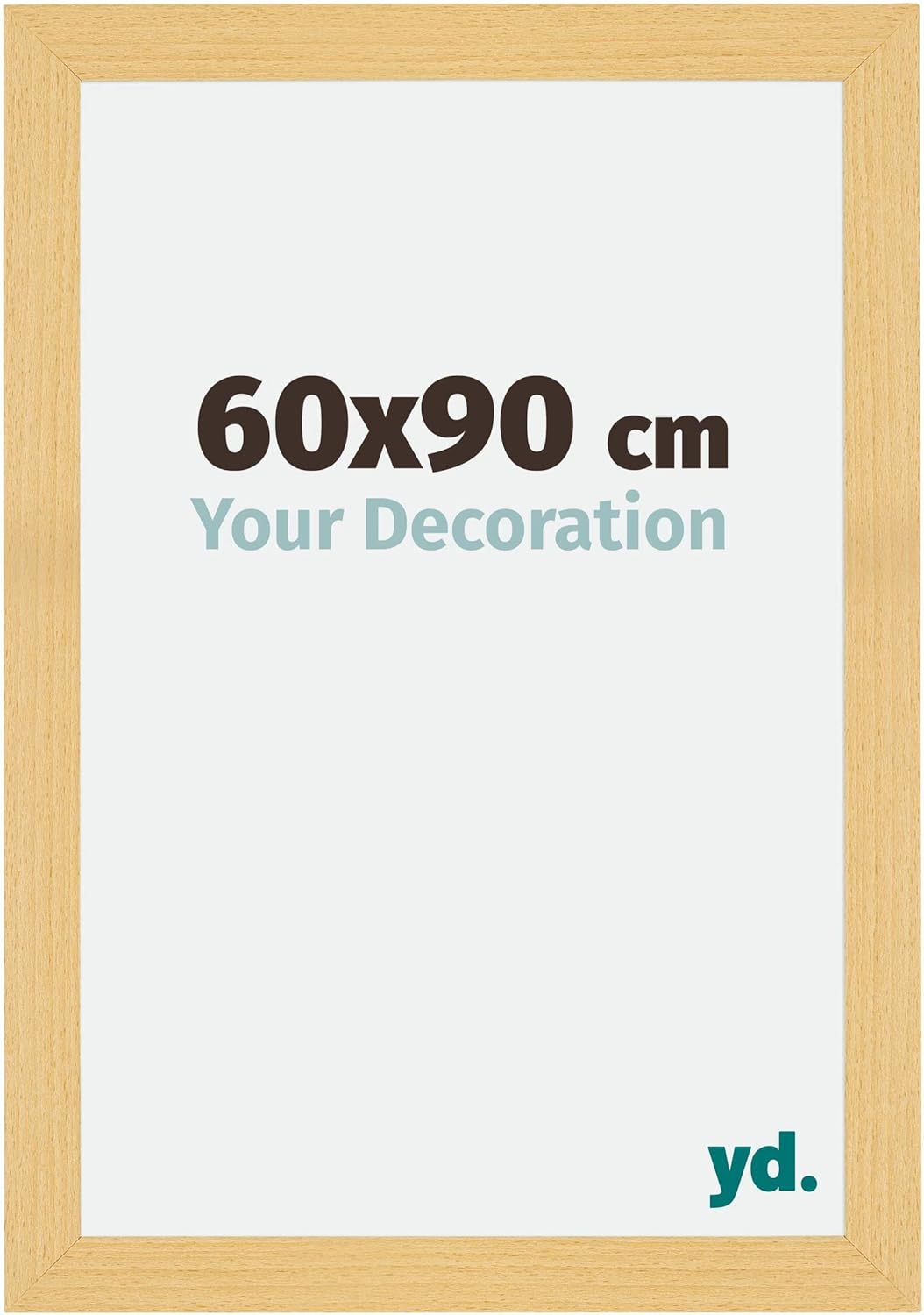 yd. Your Decoration - Bilderrahmen 60x90 cm - Bilderrahmen aus MDF mit Acrylglas - Antireflex - Ausg