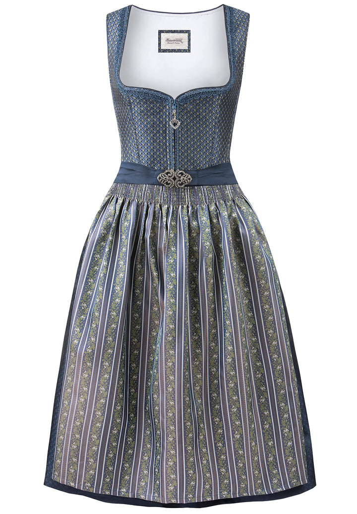 Stockerpoint Damen Mallaury Midi Dirndl (1er Pack) 42 Blau, 42 Blau