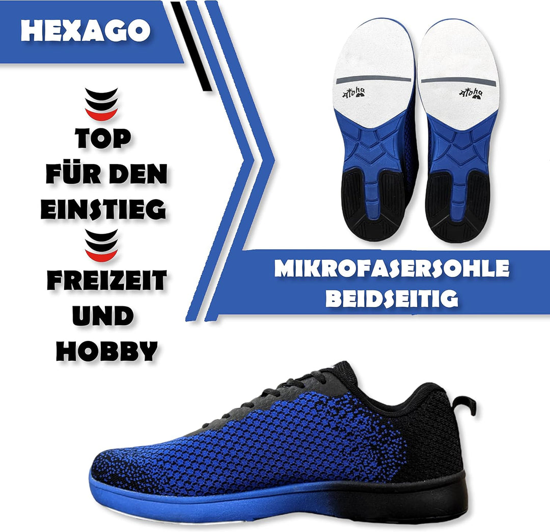 Bowling-Schuhe – Aloha HexaGo – Bowlingschuh für Damen, Herren und Jugendliche – Für Rechts- und Lin