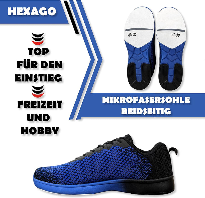 Bowling-Schuhe – Aloha HexaGo – Bowlingschuh für Damen, Herren und Jugendliche – Für Rechts- und Lin
