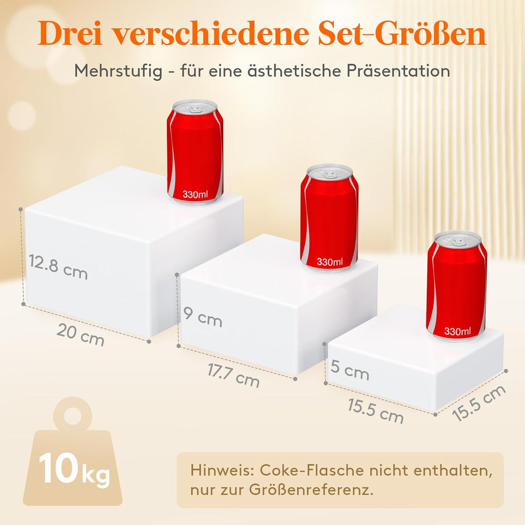 Lifewit Buffet Ständer bis zu 20 cm/8", 6 Stück Kunststoff Display Ständer für Cupcake Dessert Torte