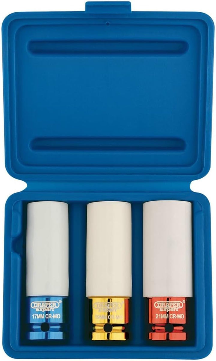 DRAPER 30630 drehmomentmotor Expert Radmutter SOCKETS für Alufelgen, mehrfarbig