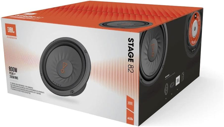 JBL Stage 82 20cm/200mm (8") Auto-HiFi Subwoofer Chassis/Woofer/Lautsprecher Schwarz 800 Watt Maxima