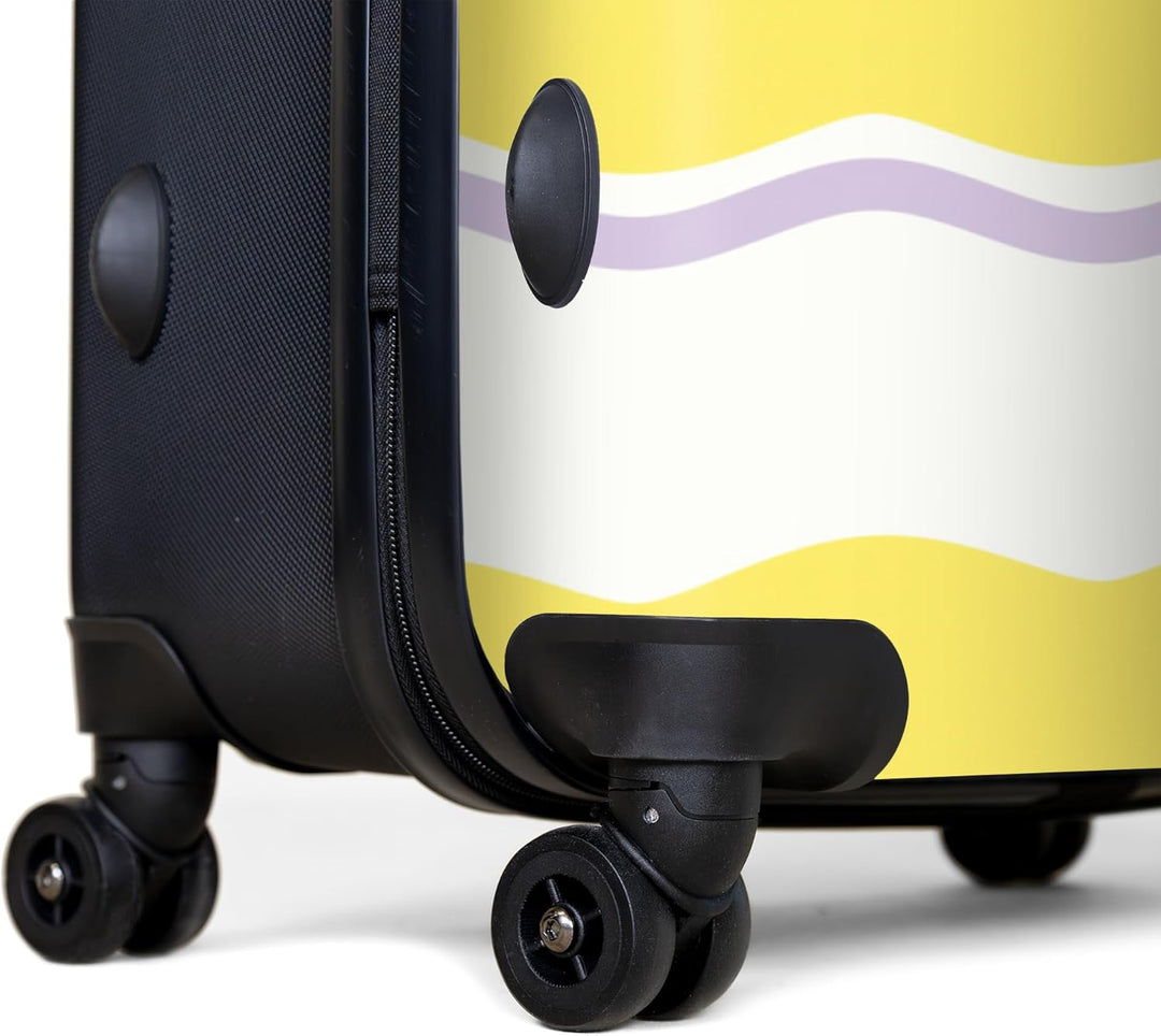 NoBoringSuitcases.com® Koffer XL Gross 77x51.5x28 cm Reisekoffer mit 4 Rollen Leicht Trolley Hartsch
