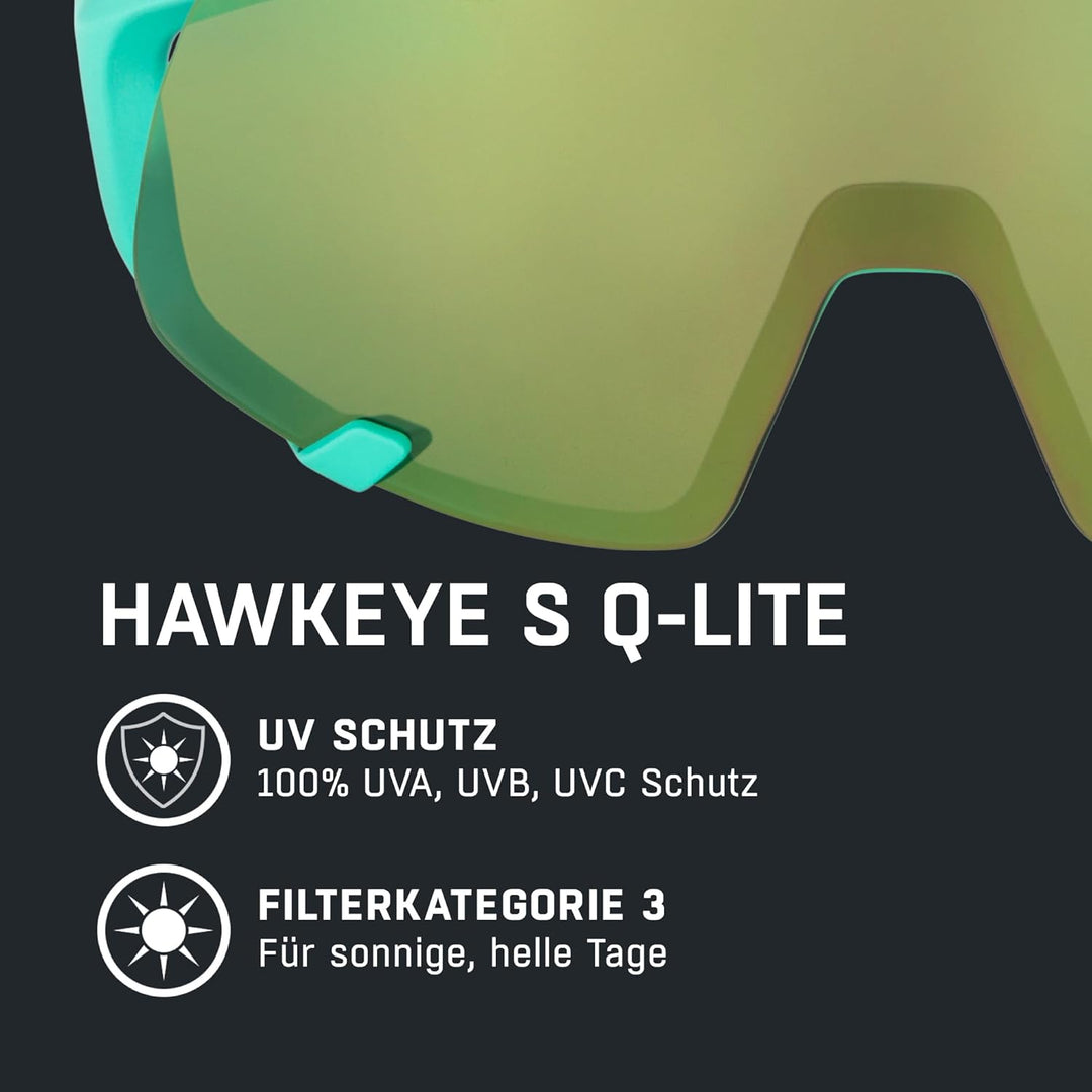 ALPINA Unisex Sport- & Fahrradbrille Sportbrille (1er Pack) Einheitsgrösse turquoise matt, Einheitsg