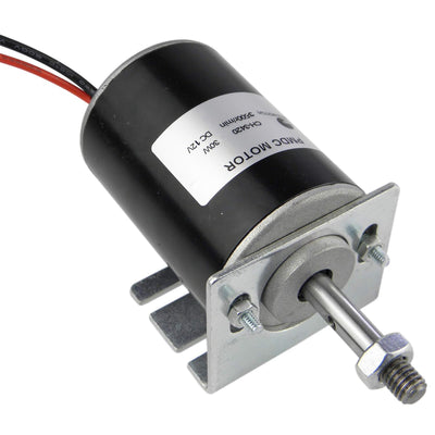 CHANCS 12V 3500RPM Permanentmagnet-Gleichstrommotor 30W CW/CCW Reversibler elektrischer Getriebemoto