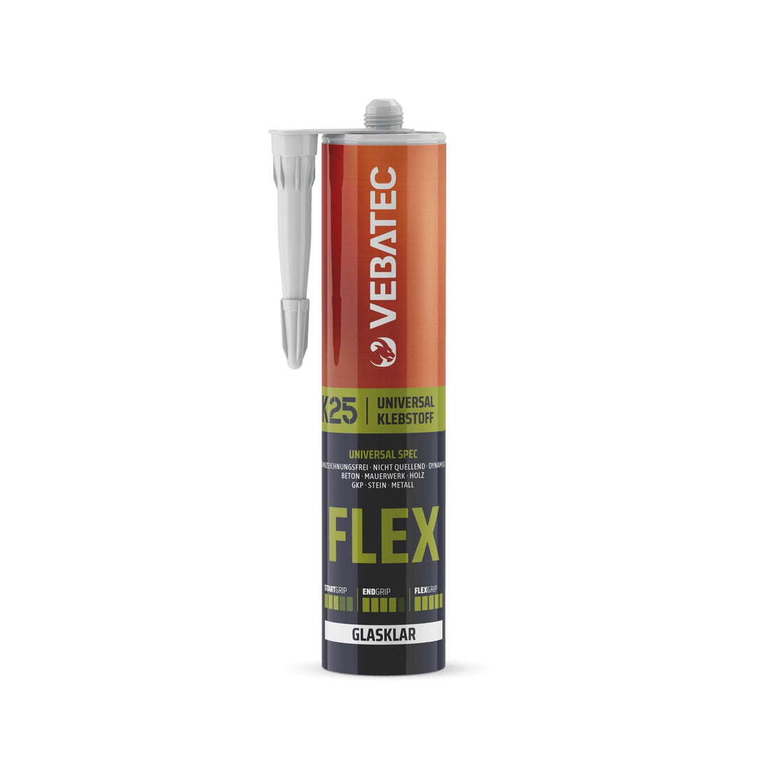 FLEX GLASKLAR Baustoffkleber 290ml dauerelastisch