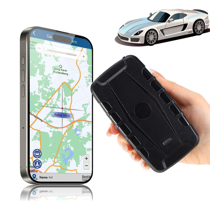 TKMARS GPS Tracker Auto Ohne ABO GPS Tracker Auto 240 Tage Standby, Starke Magnetische WasserbestäNd