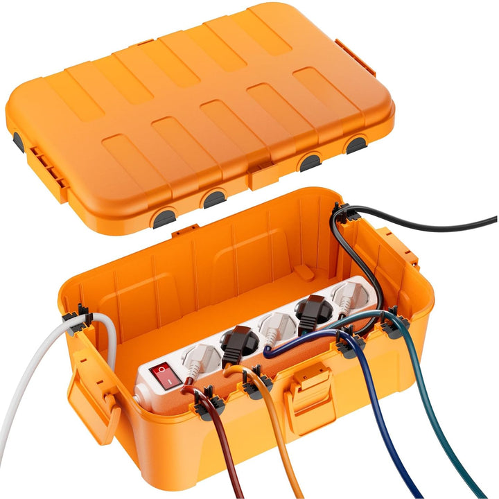 RESTMO extra grosse kabelbox (32 x 22 x 13 cm), IP54 wasserdicht, Outdoor kabel safe box, wetterfest