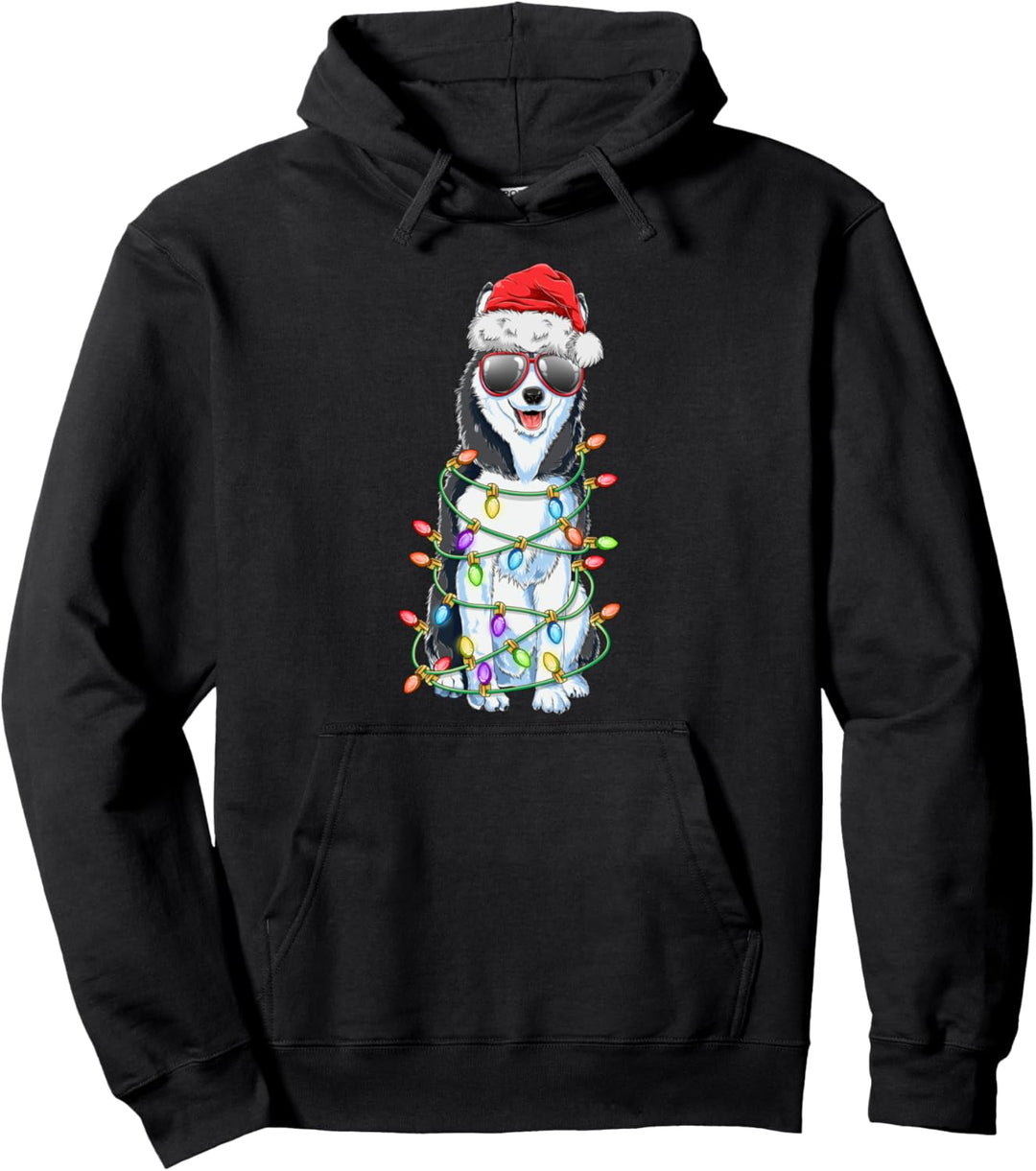 Sibirischer Husky Weihnachten Geschenk Hunde Huskies Pullover Hoodie