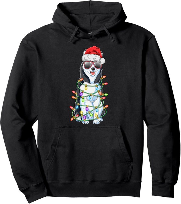 Sibirischer Husky Weihnachten Geschenk Hunde Huskies Pullover Hoodie