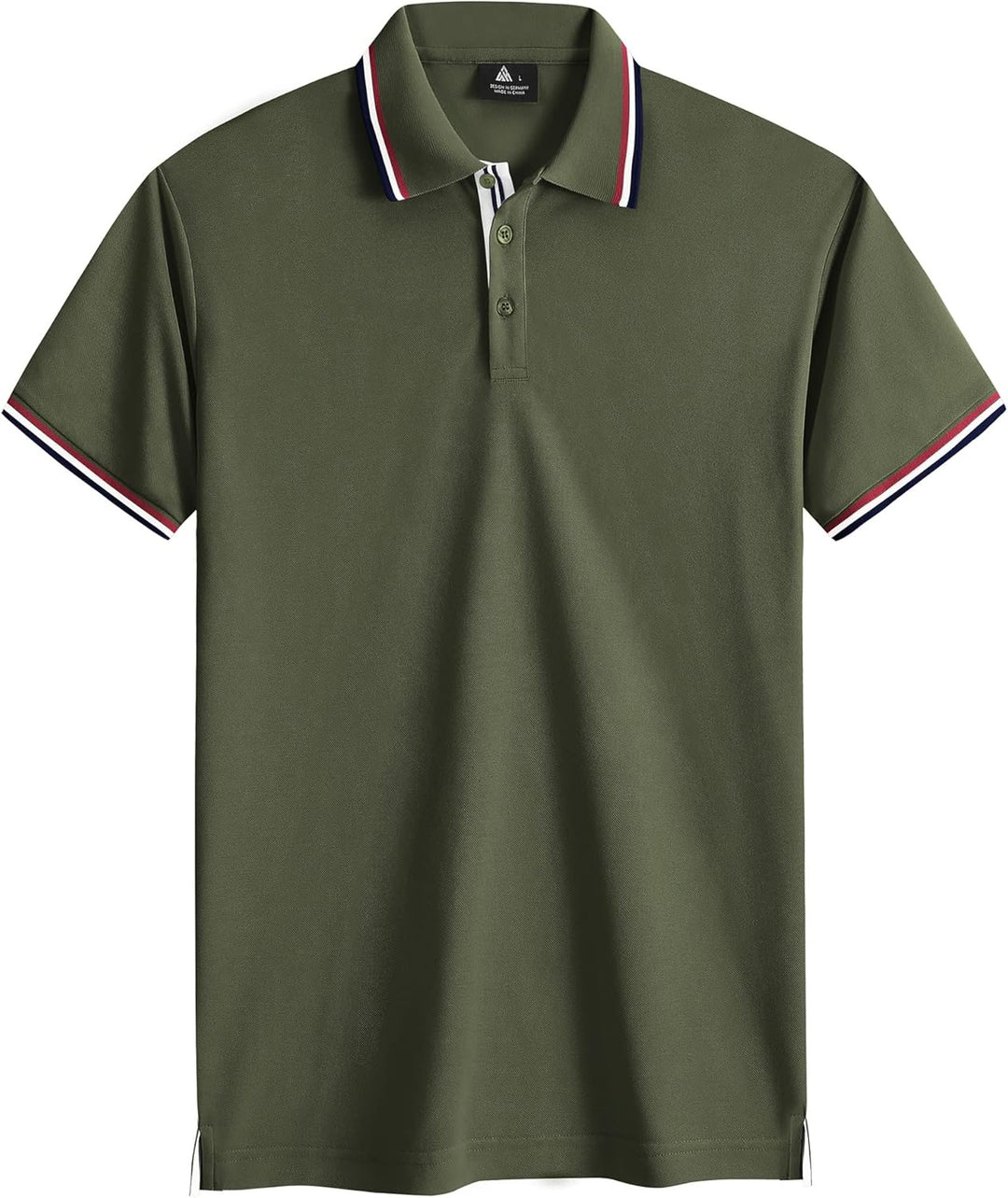 geeksport Poloshirts Herren Kurzarm Tennis Slim Fit Golf Polo Shirt Männer Sport Schnelltrocknend At