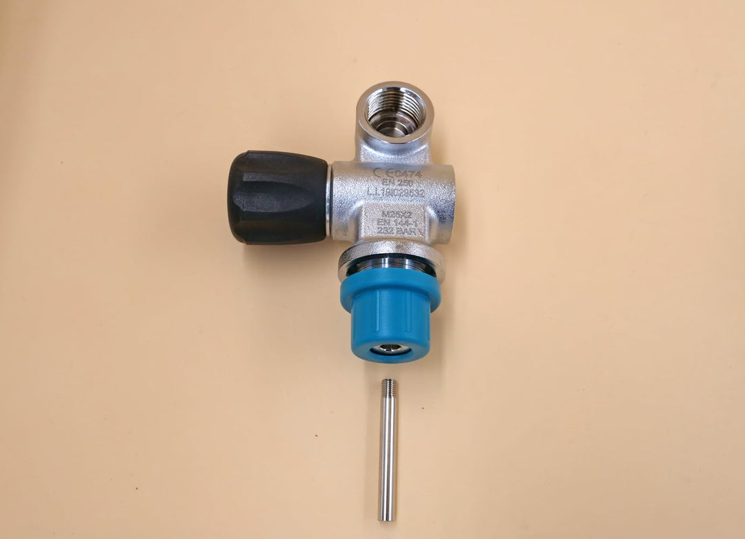 HighTechDiving LA Monoventil Druckluft G5/8" 230bar Links, M25x2 - erweiterbar G5/8