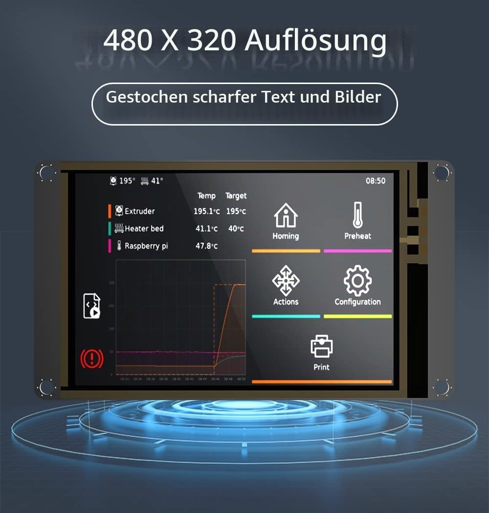 BIGTREETECH TFT35 SPI V2.1 Graphic Smart Display Kompatibel mit BTT Manta M8P/M4P/M5P, Manta E3EZ St