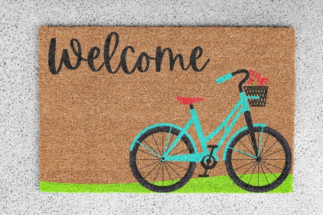 KOKO DOORMATS Kokos Fussmatte aussen mit Anti-Rutsch PVC | Lustige Türmatte Home Sweet Home | Umwelt