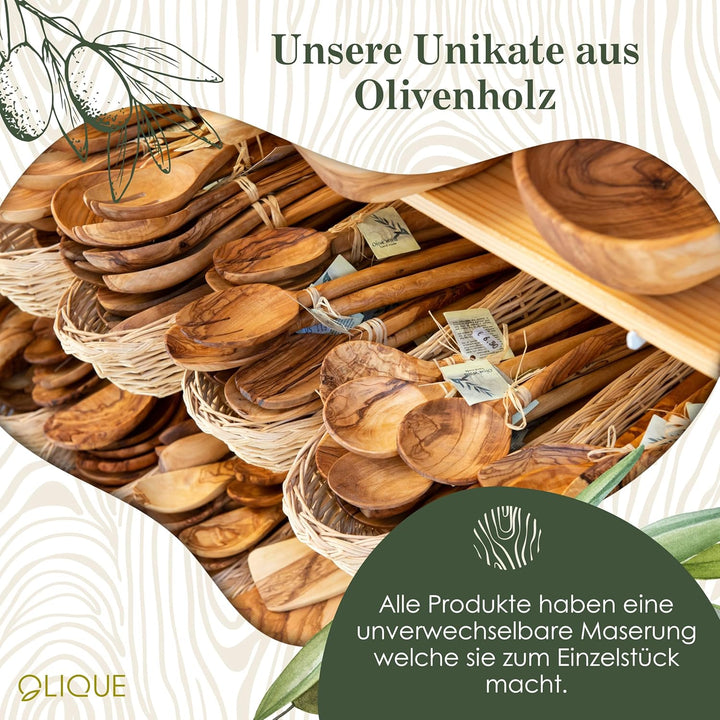 Holzherzen, Olivenholz - Verbundene Holz Herzen als individuelles Geschenk zur Hochzeit, Hochzeitsta