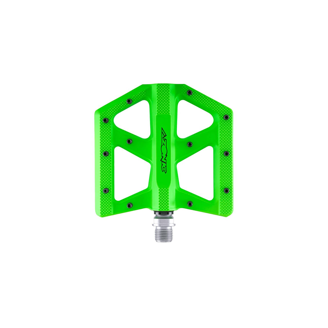 AZONIC | Fahrrad-Pedale | MTB Downhill Mountainbike BMX | Superdünnes Pedal aus Aluminiumdruckguss,