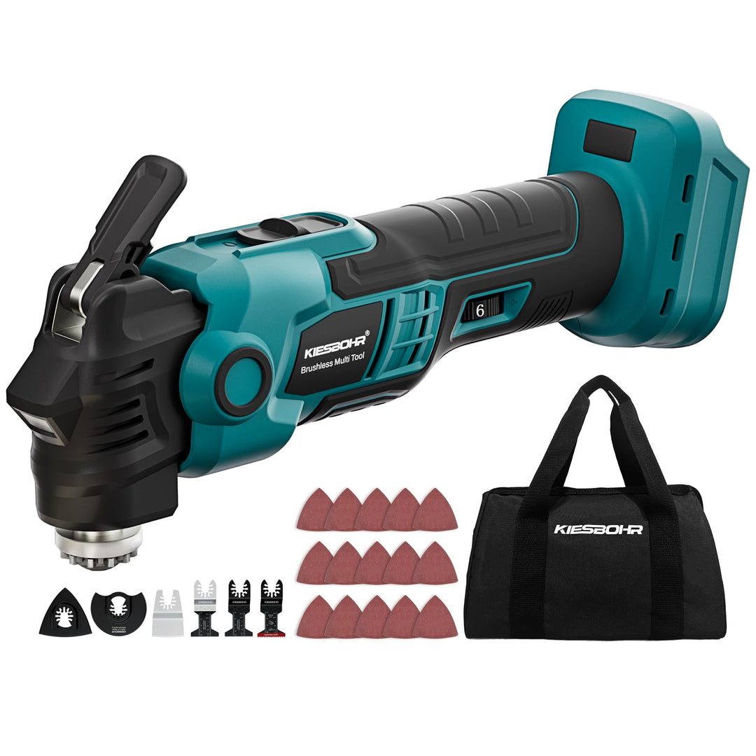 Multifunktionswerkzeug Kompatibel mit Makita 18V Akkus, CSM001 Bürstenloser Oszillationswerkzeug für