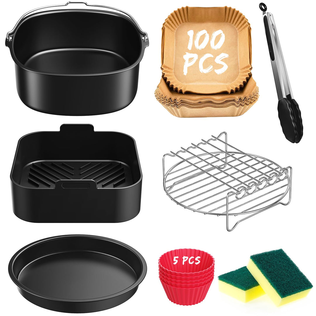 Heissluftfritteuse Zubehör 12PCS, Airfryer Zubehör für Philips 5000 Serie XXL 7,2L (HD9285/90), Ninj