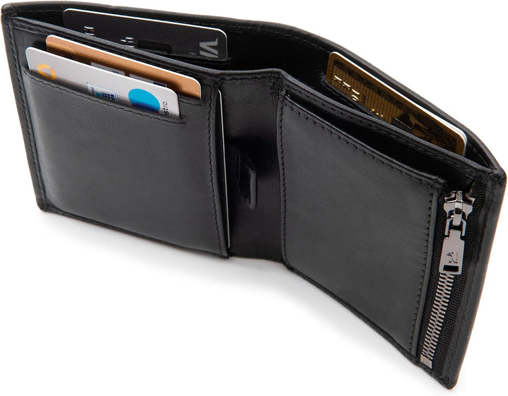 Berliner Bags Premium Geldbörse Rome, Portmonee aus Leder, Geldbeutel mit TÜV-geprüftem RFID-Schutz