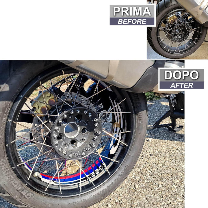 Resin Bike Aufkleber für Motorrad Kompatibel mit Bmw R 1250 GS Adventure Rallye 2022. Felgenschutz 1