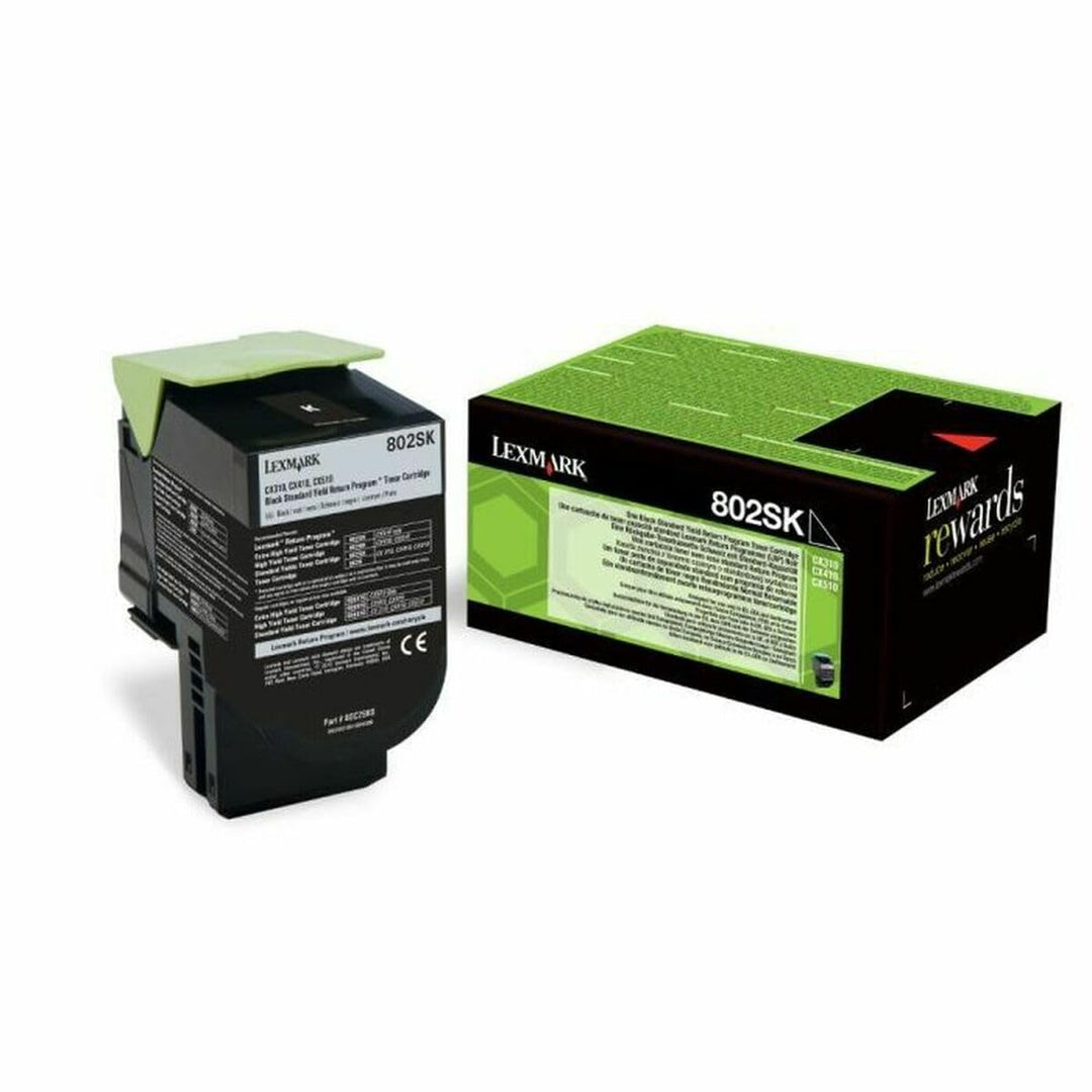 Lexmark 80C2SK0 Standard Capacity Toner Cartridge, schwarz Schwarz OneSize, Schwarz OneSize