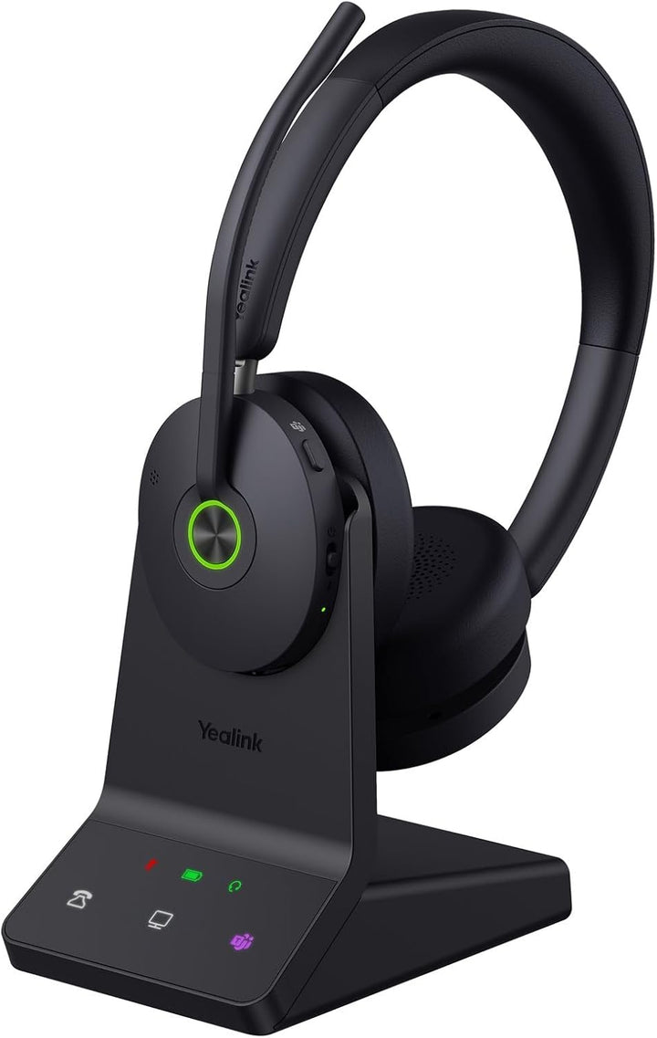 Yealink WH68 DECT &amp; Bluetooth kabelloses Dual Headset | Microsoft Teams Zertifiziert | mit Workstati