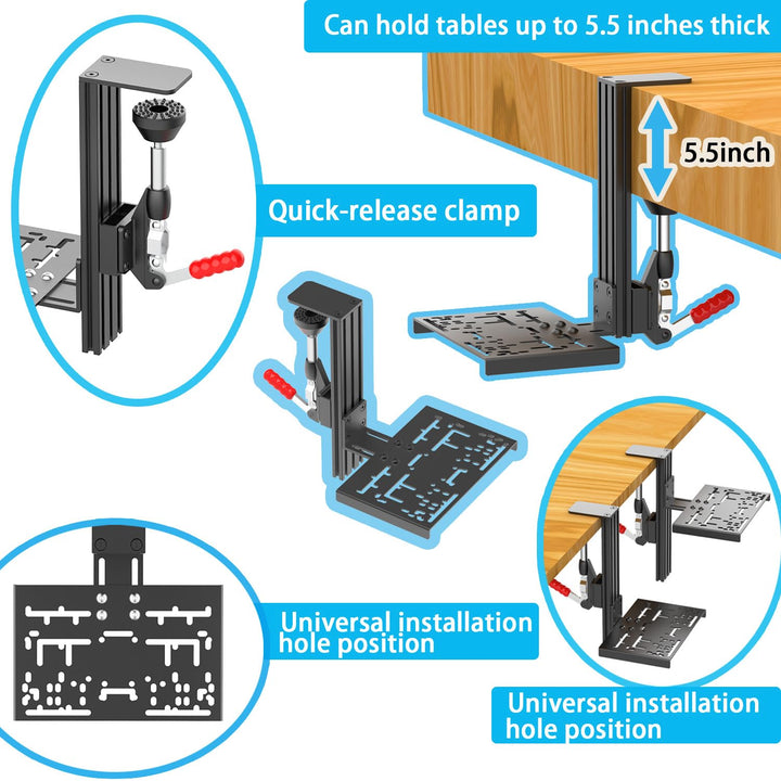 Universal Schreibtisch Halterung Für Racing Sim Shifter Handbremse Kompatibel mit Logitech G Driving