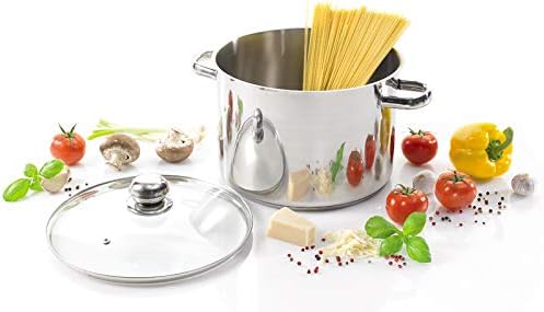 Karl Krüger A26 Topf, Edelstahl, silber, 24 cm, 10 Liter Allzwecktopf 10 Liter, Allzwecktopf 10 Lite