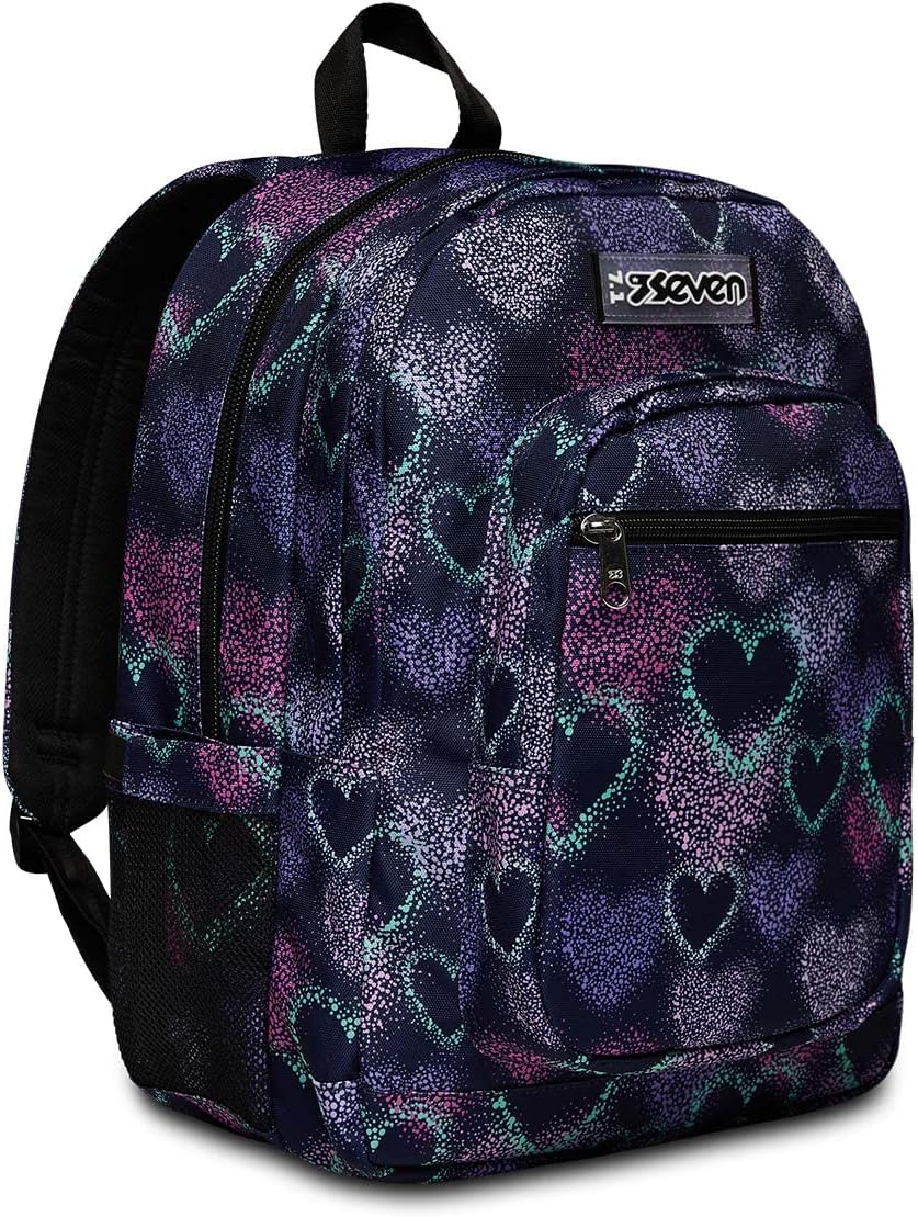 Seven Unisex Kinder Freethink Rucksack Rucksack Freethink (3er Pack) 33 x 44 x 20 cm Festival Fuchsi