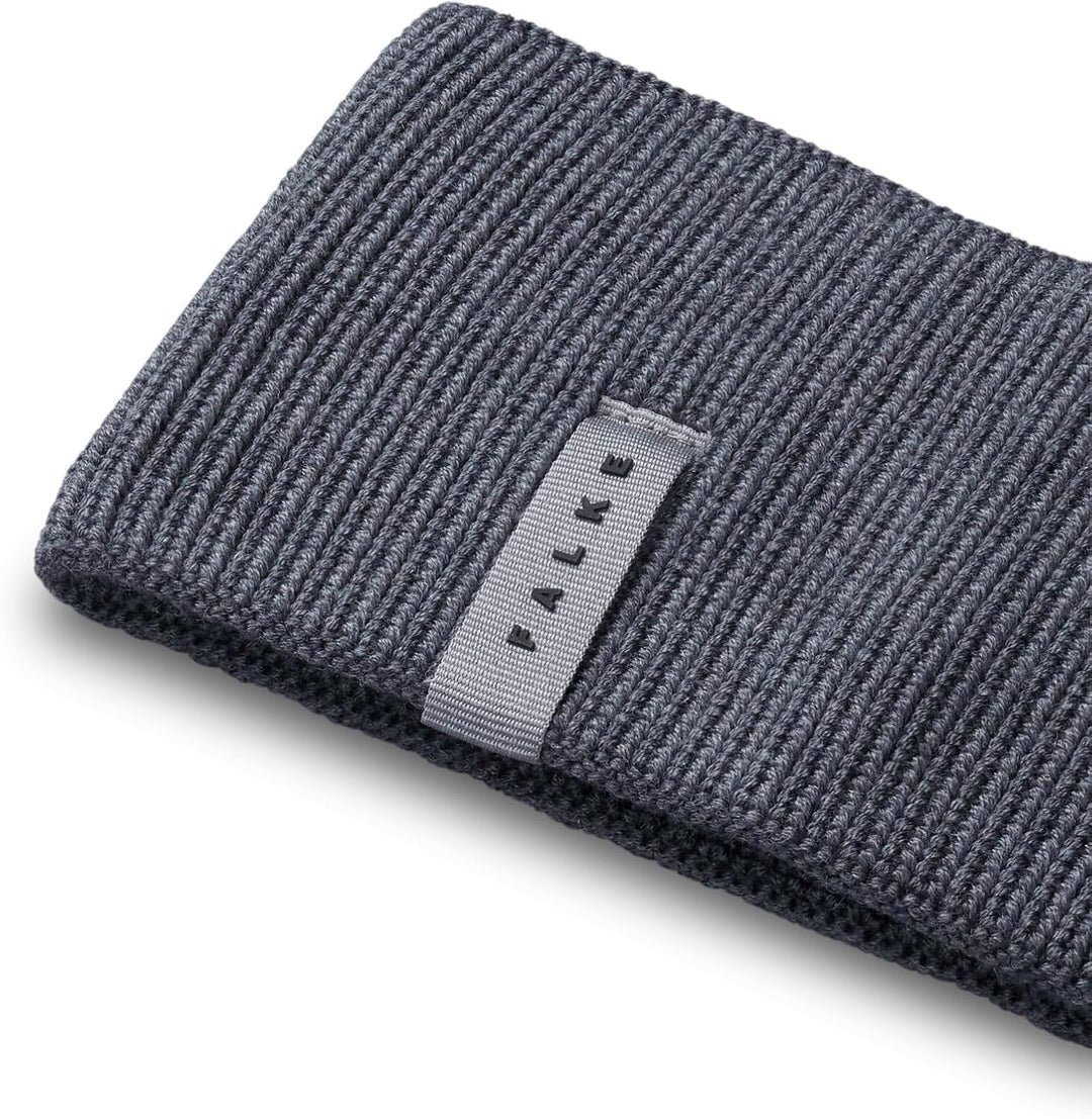 FALKE Unisex Stirnband Basic Merino Ultrafine Rib U Hb Wolle schnelltrocknend warm 1 Stück, Grau Dar