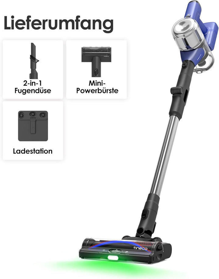 Tineco Pure ONE S50 Pro Akku Staubsauger, 200AW Starke Saugleistung, iLoop Sense, Faltbarer Rohr, bi