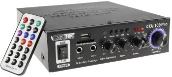 ChiliTec HiFi Verstärker Bluetooth USB CTA-100 100W Aux IN 230V / 12V Betrieb PC Camper Werkstatt He