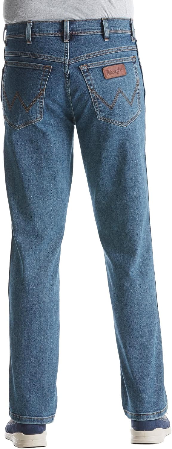Wrangler Texas Stretch Regular Tapered Men's Jeans 31W / 34L Stonewash, 31W / 34L Stonewash